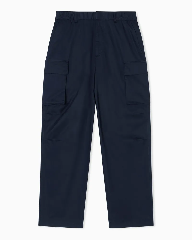 Armani Exchange Twill-Cargohose Marineblau