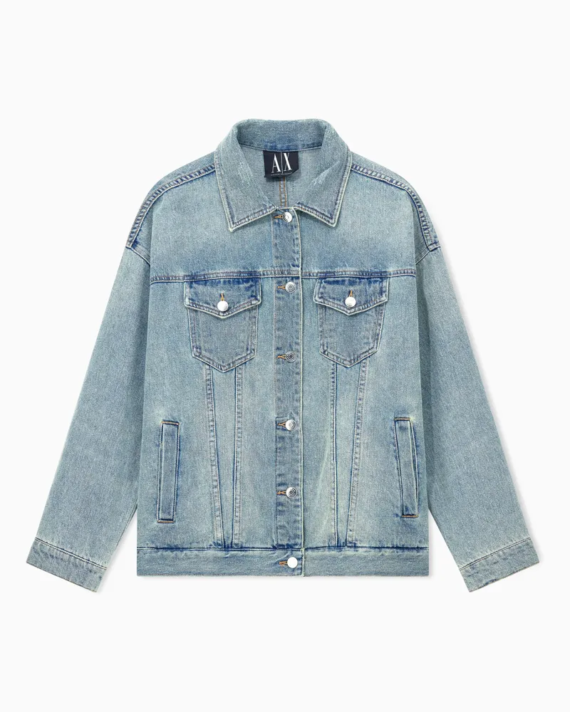 Armani Exchange Denim-Jacken Blau