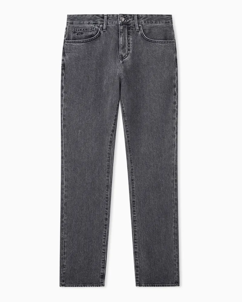 Armani Exchange 5-Pocket-Jeans mit Slim Fit aus Stretch-Baumwolldenim Grau