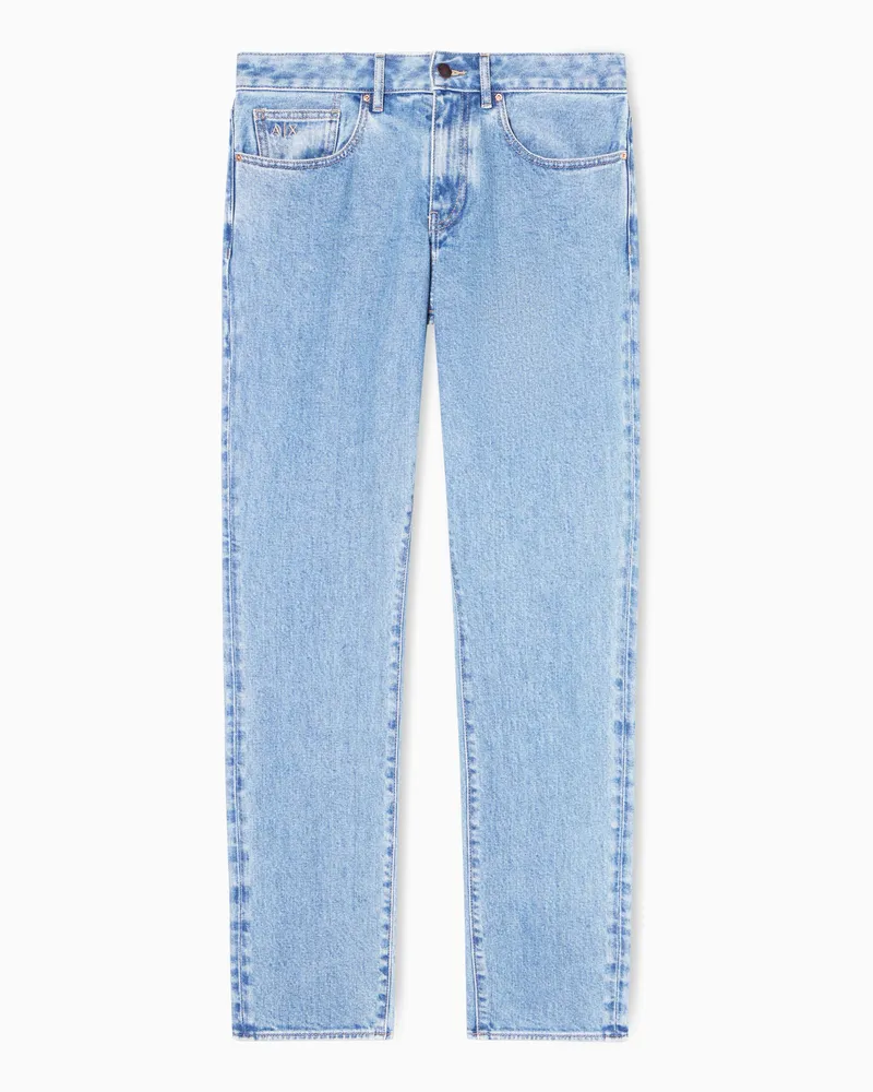 Armani Exchange Skinny Jeans Denim Stretch Blau Klassische Waschung Blau