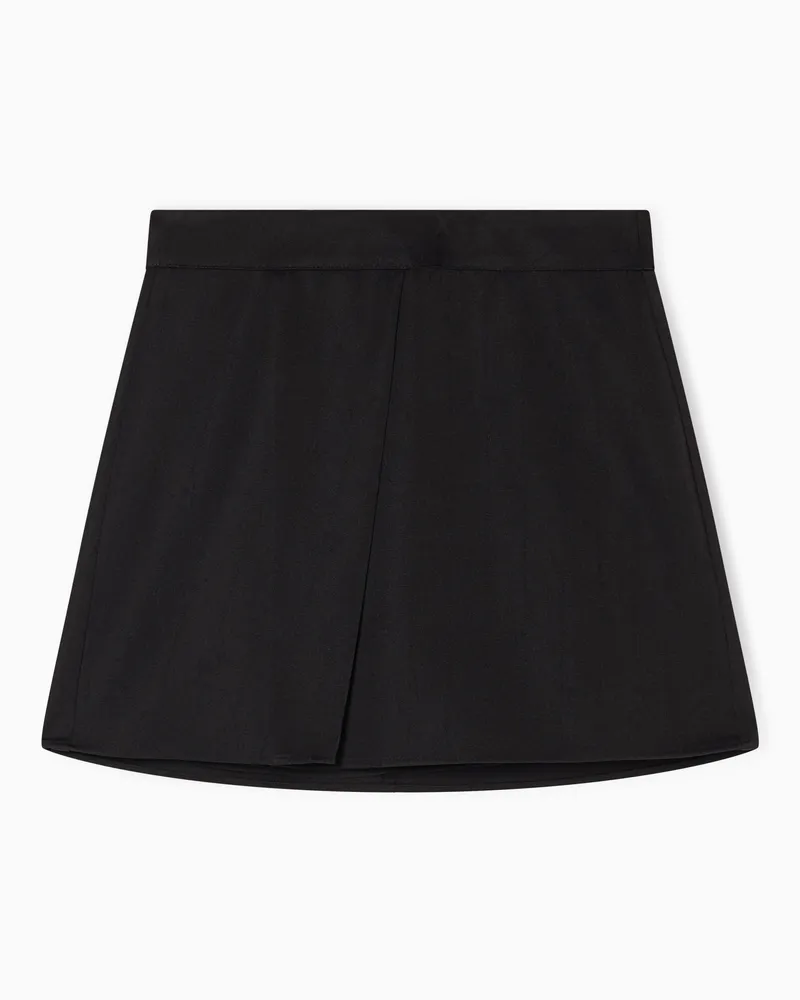 Armani Exchange Jacquard-Logo-Minirock Schwarz