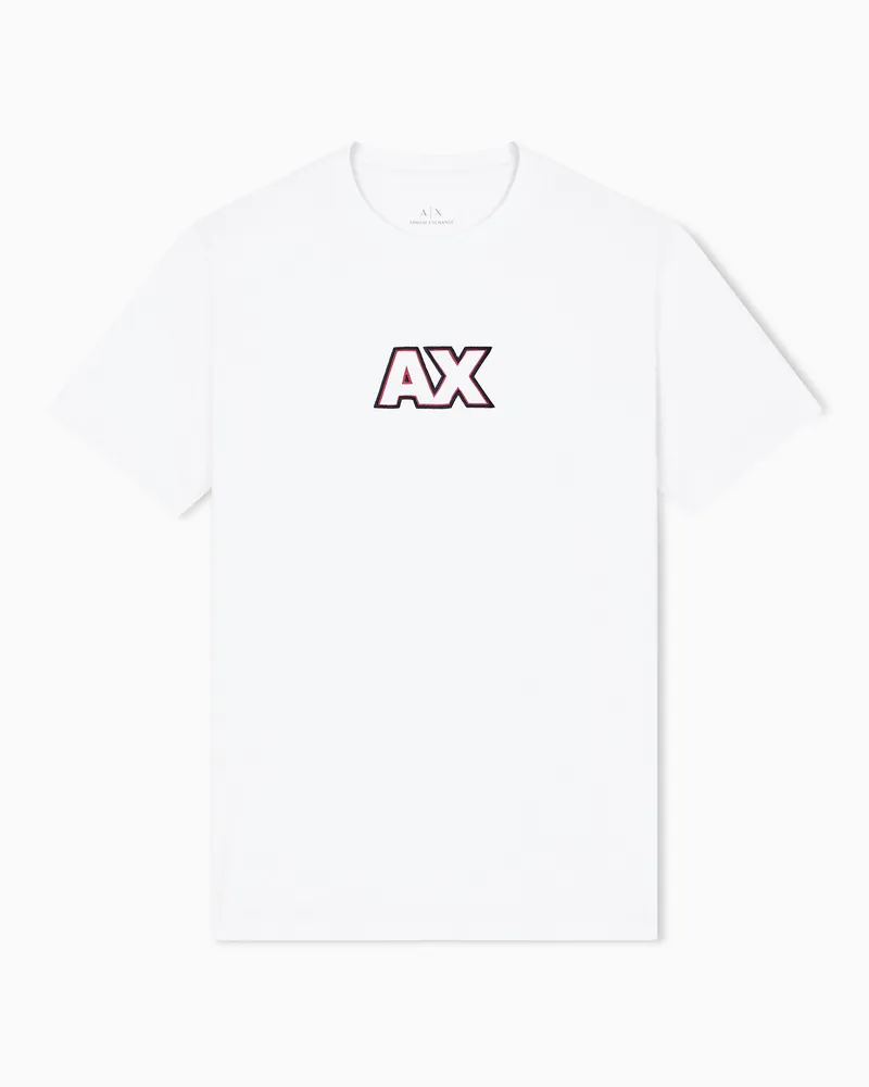 Armani Exchange Regular Fit T-Shirts Weiß