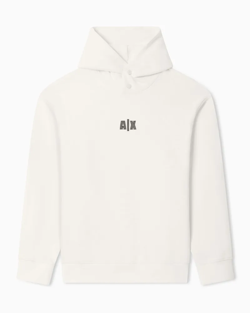 Armani Exchange Cotton hoodie Weiß