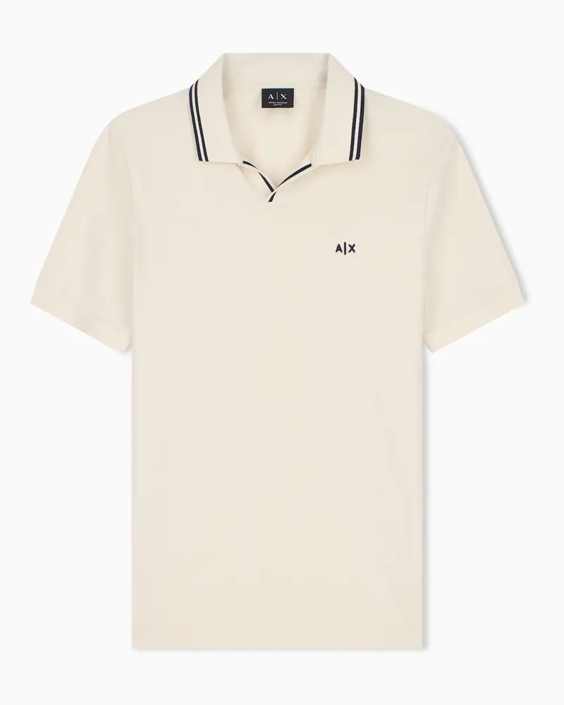 Armani Exchange Poloshirt im Regular Fit aus merzerisiertem Baumwolljersey 