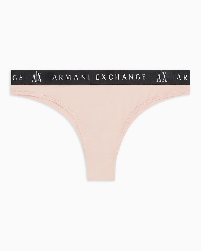 Armani Exchange Slip aus Stretch-Baumwolle Pink