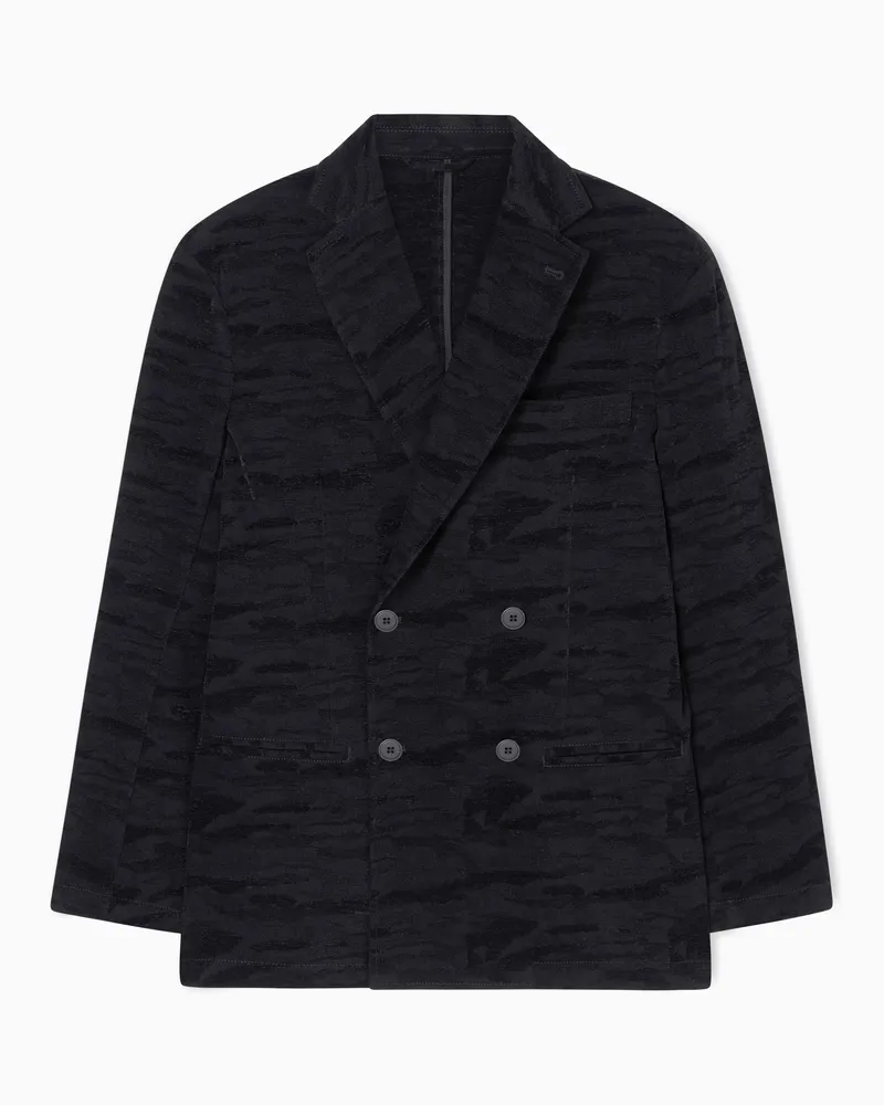 Armani Exchange Jacquard denim jacket Schwarz