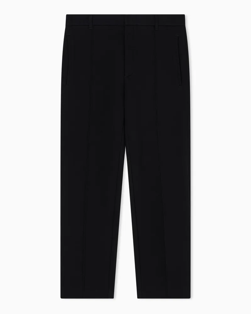 Armani Exchange Piqué-Hose Schwarz