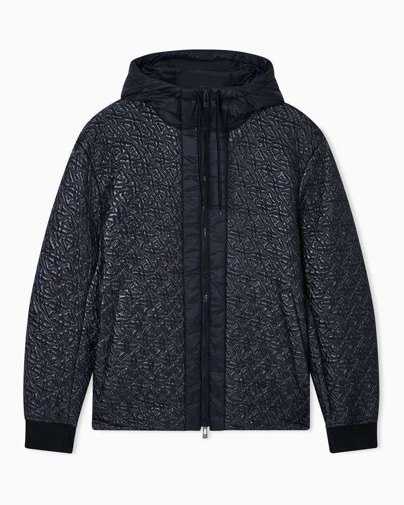 Armani Exchange Jacke mit Allover-Logo Schwarz