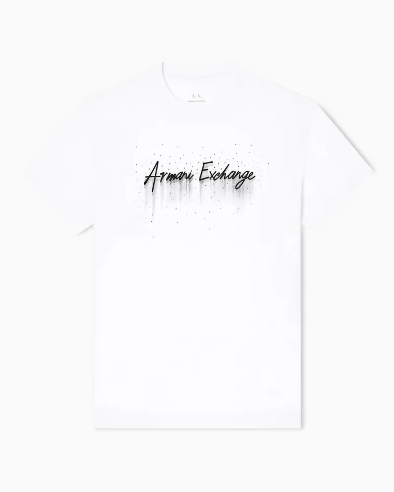 Armani Exchange Regular Fit T-Shirts Weiß