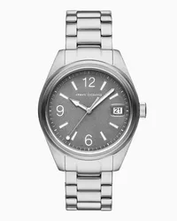 Armani Exchange Uhrenstahlarmbänder Silber