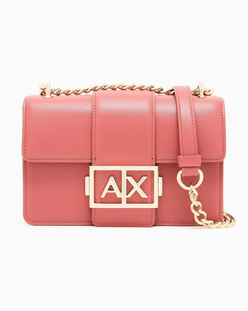 Armani Exchange Umhängetasche mit Metall-Logo Pink