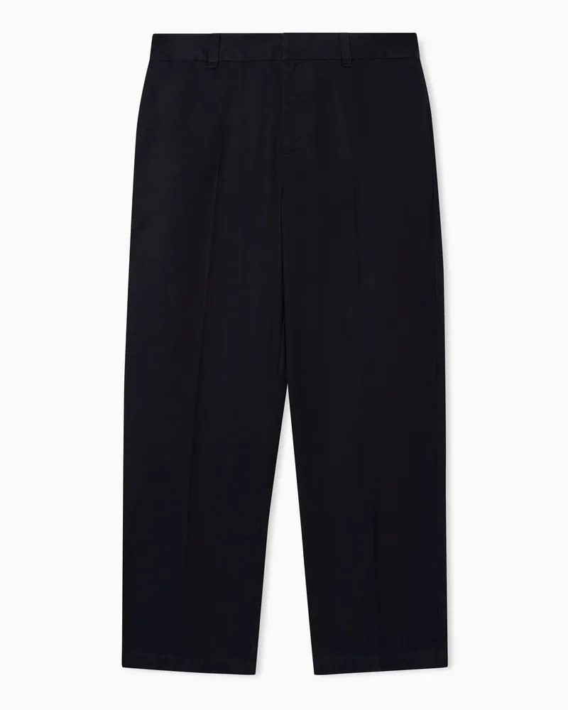 Armani Exchange Cotton trousers Schwarz