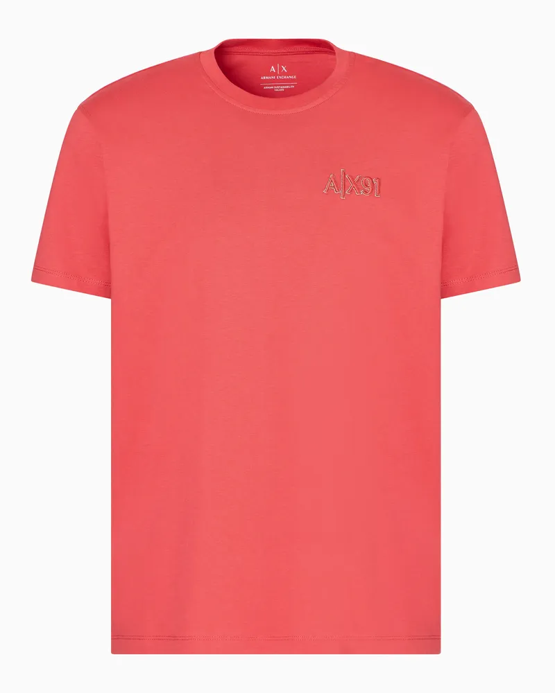 Armani Exchange ASV T-Shirt mit normaler Passform Rot