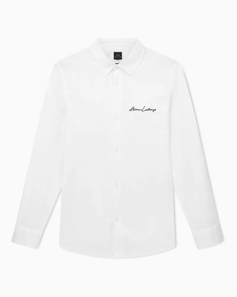 Armani Exchange Cotton shirt Weiß
