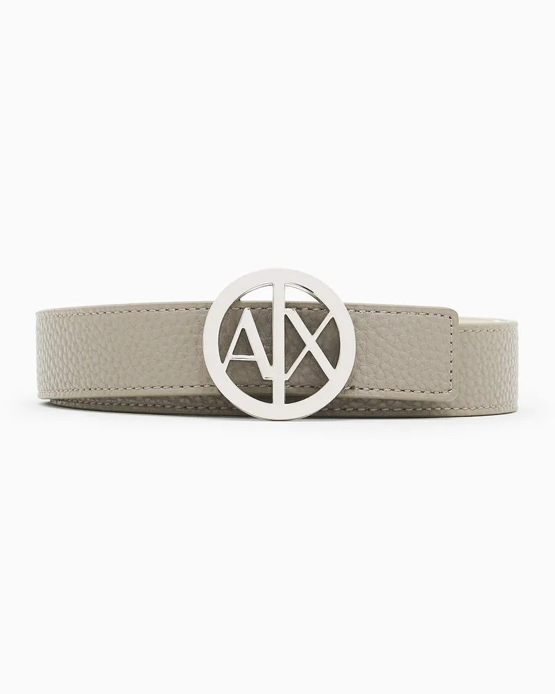 Armani Exchange Gürtel mit Anstecknadel mit Logo Beige