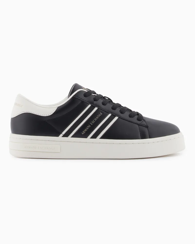 Armani Exchange Technical fabric sneakers Schwarz