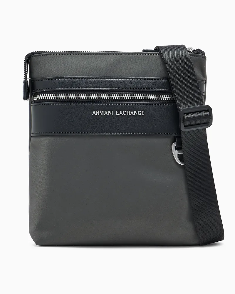 Armani Exchange Crossbody bag in technical fabric Grün