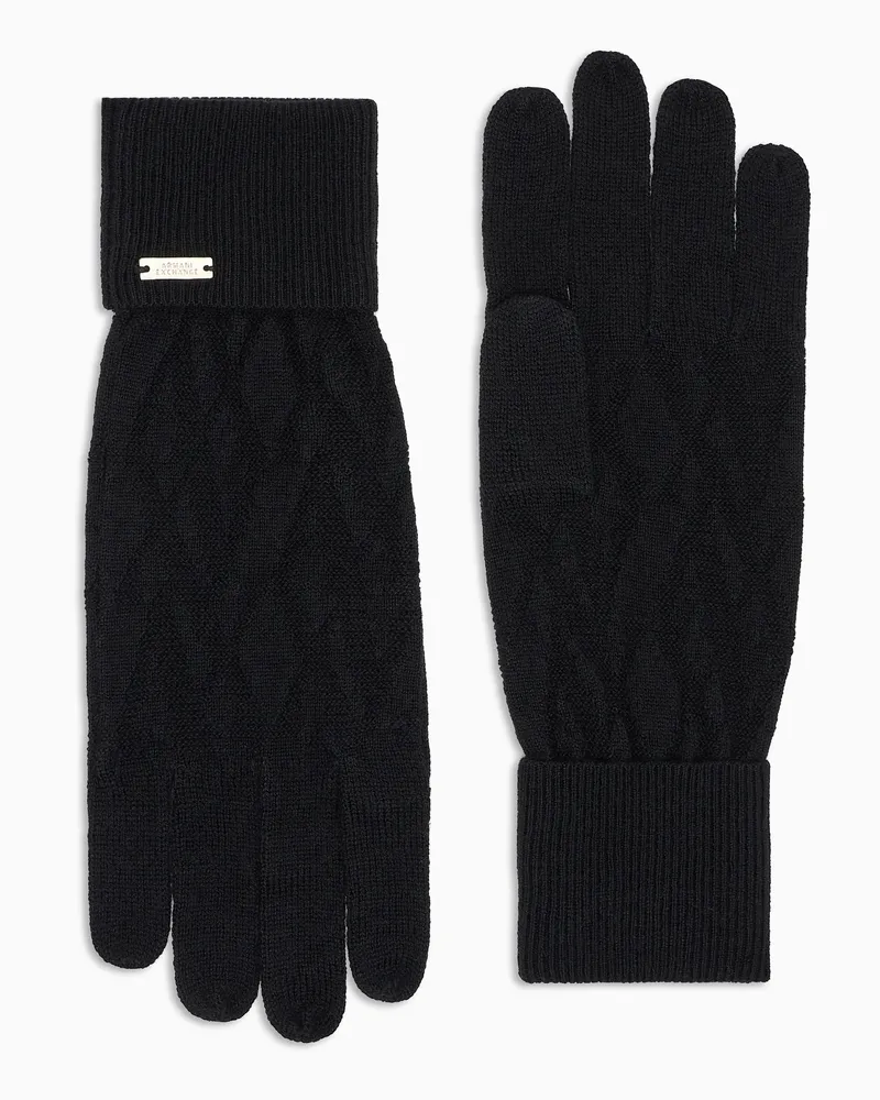 Armani Exchange Handschuhe Schwarz