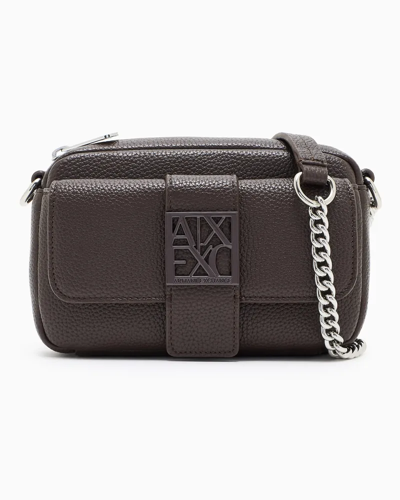Armani Exchange Mini-Umhängetasche mit Logo Braun