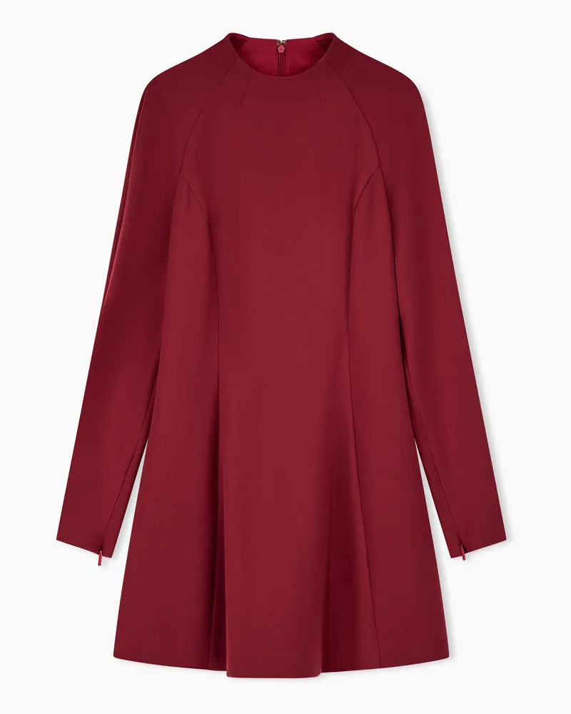 Armani Exchange Kleid Up For Party Regularpassform in A-Linie mit Stehkragen Rot