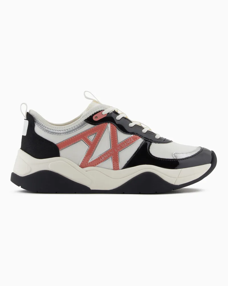 Armani Exchange Klobige Sneaker mit Logo Pink