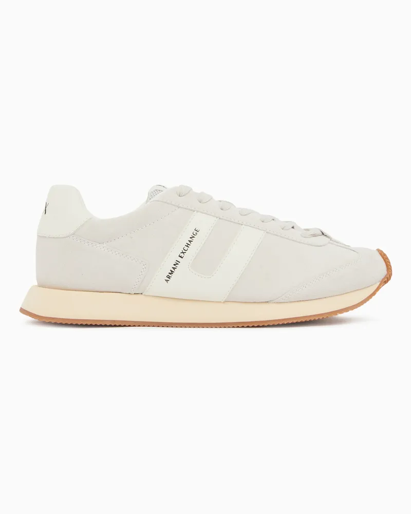 Armani Exchange Technical fabric sneakers Weiß