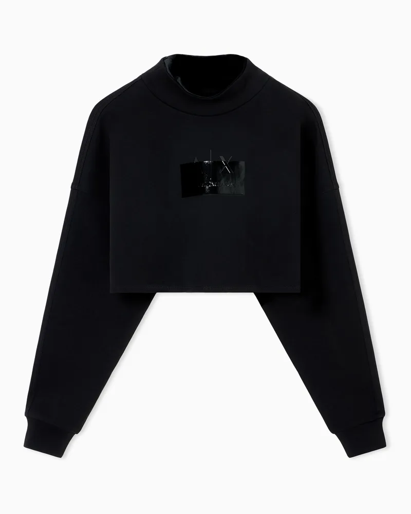 Armani Exchange Sweatshirts ohne Kapuze Schwarz