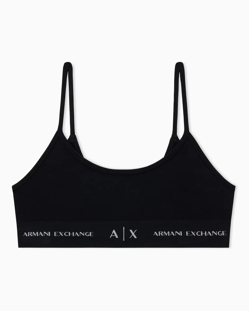 Armani Exchange Bralette-BH Schwarz