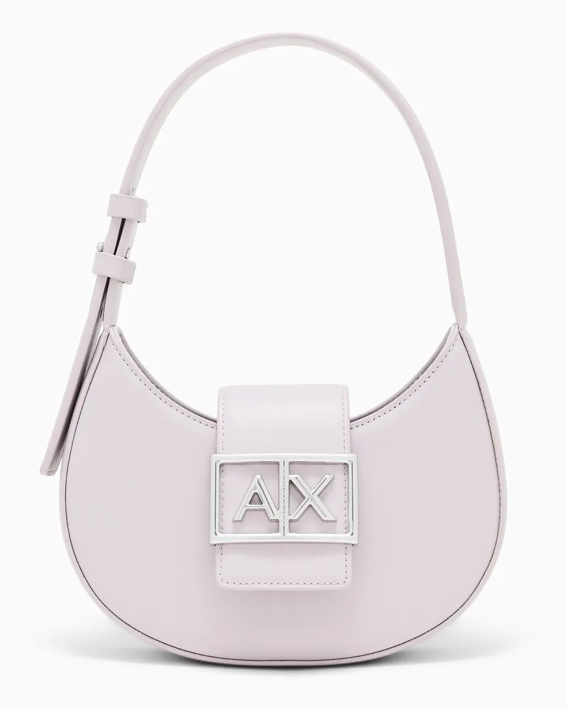 Armani Exchange Mini Bag mit Überschlag und verstellbarem Riemen Pink