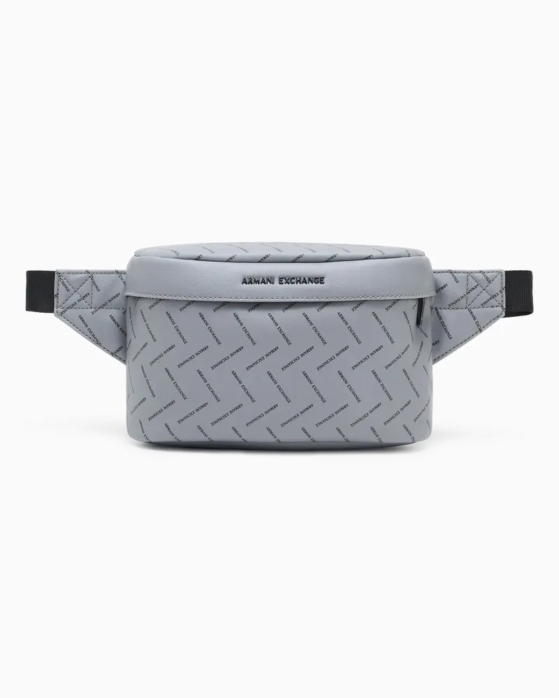 Armani Exchange Waist bag in technical fabric Grau