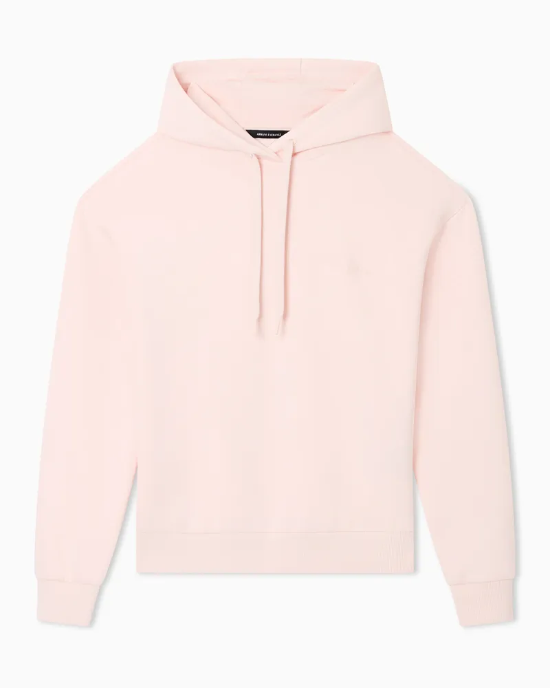 Armani Exchange Hoodie aus Viskosemischung Pink