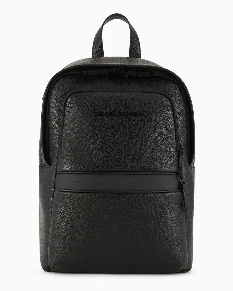 Armani Exchange Technical fabric backpack Schwarz