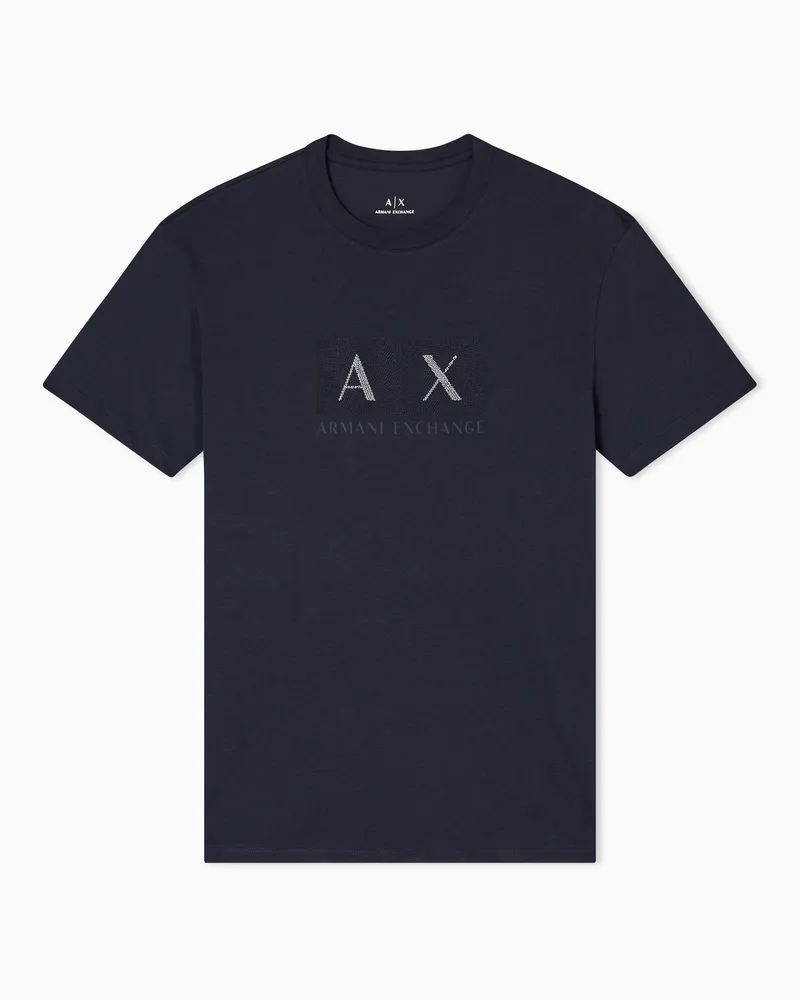 Armani Exchange Regular Fit T-Shirts Marineblau