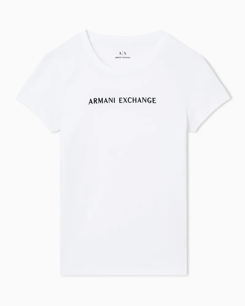 Armani Exchange Slim Fit T-Shirts Weiß