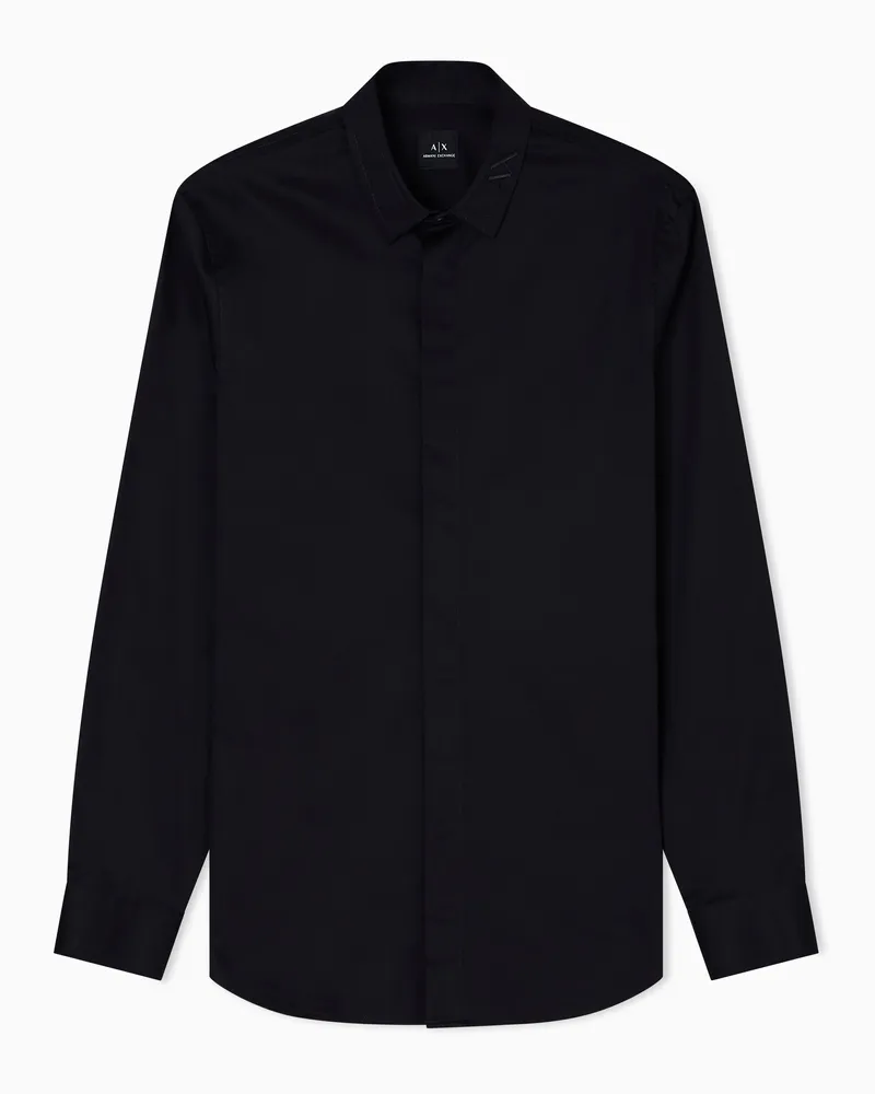Armani Exchange Klassische Hemden Schwarz