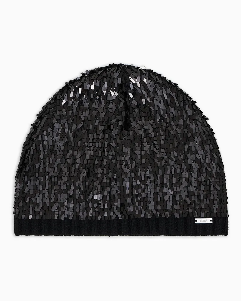 Armani Exchange Beanies Schwarz