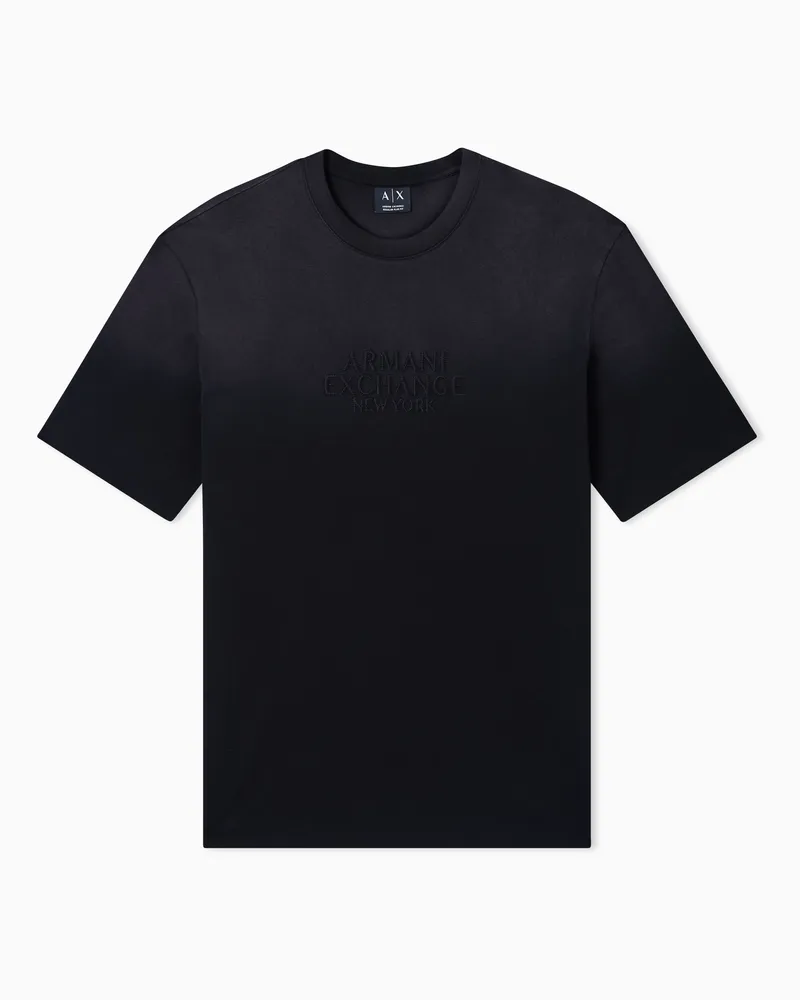 Armani Exchange Regular fit cotton T-shirt Schwarz