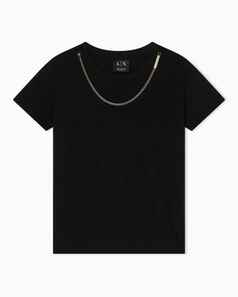 Armani Exchange Relaxed fit Cotton T-shirt Schwarz