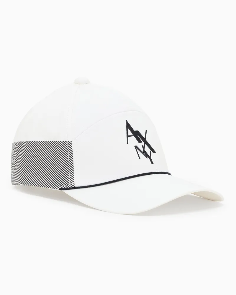 Armani Exchange Schirmmütze mit NY-Logo Weiß