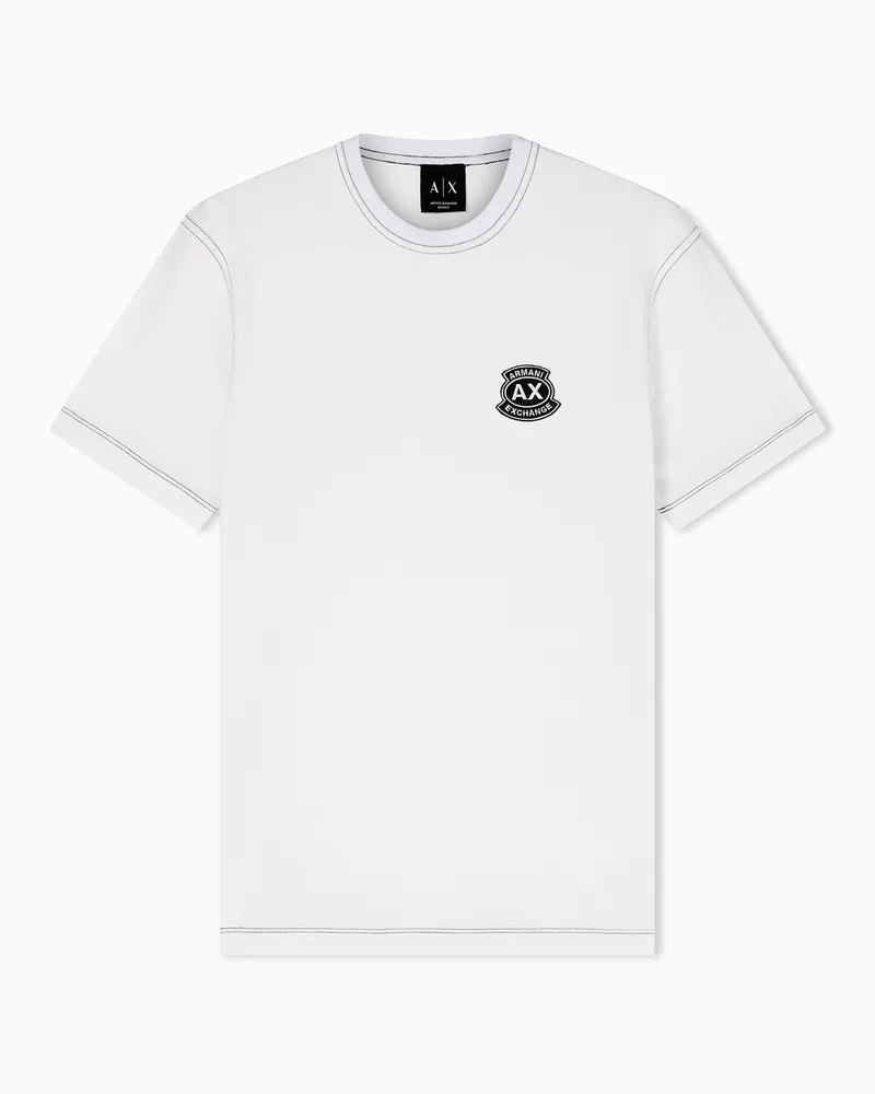 Armani Exchange Slim fit Cotton T-shirt Weiß