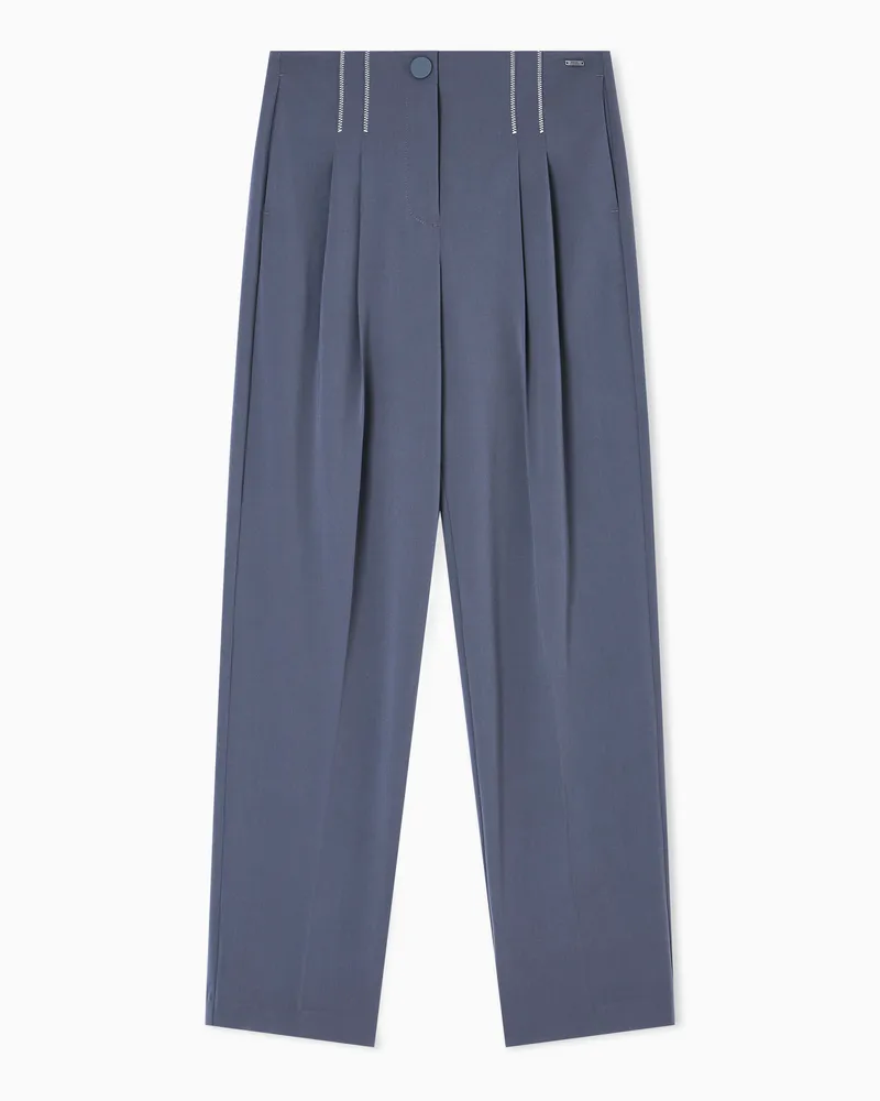 Armani Exchange Hose mit Bundfalten Grau