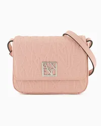 Armani Exchange Mittlerer Schultergurt mit Logoschnalle Rosa