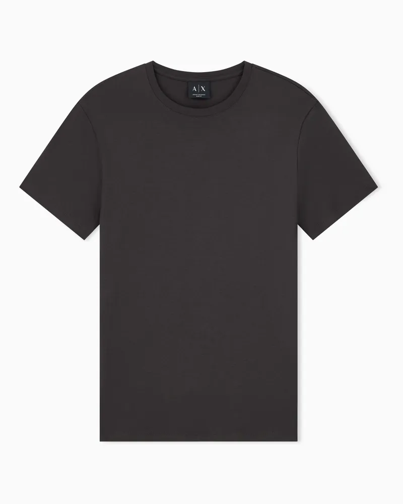 Armani Exchange T-Shirt Essential im Slim Fit aus Pima-Baumwolljersey Braun