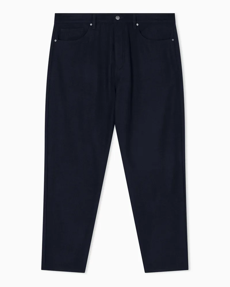 Armani Exchange Tapered Fit Jeans aus Stretch-Denim Marineblau