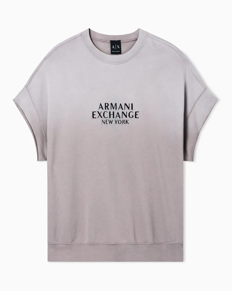 Armani Exchange Cotton French terry sweatshirt Grau