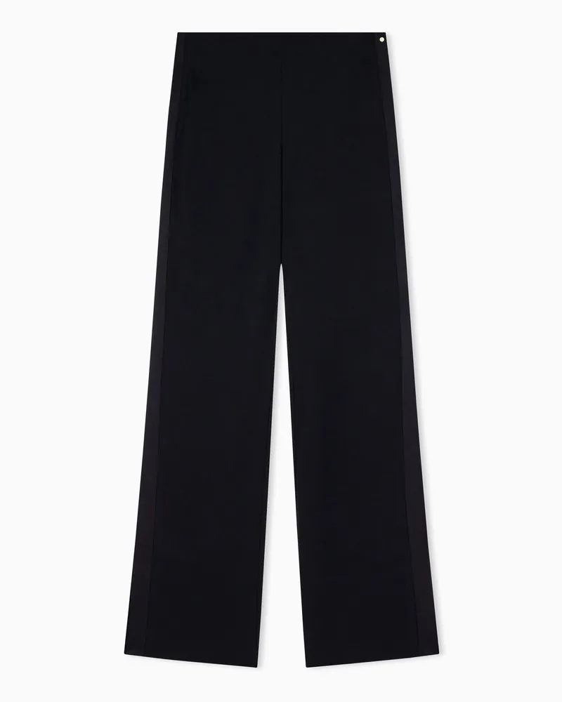 Armani Exchange Hose Up For Party mit hohem Bund und Seitenstreifen Schwarz