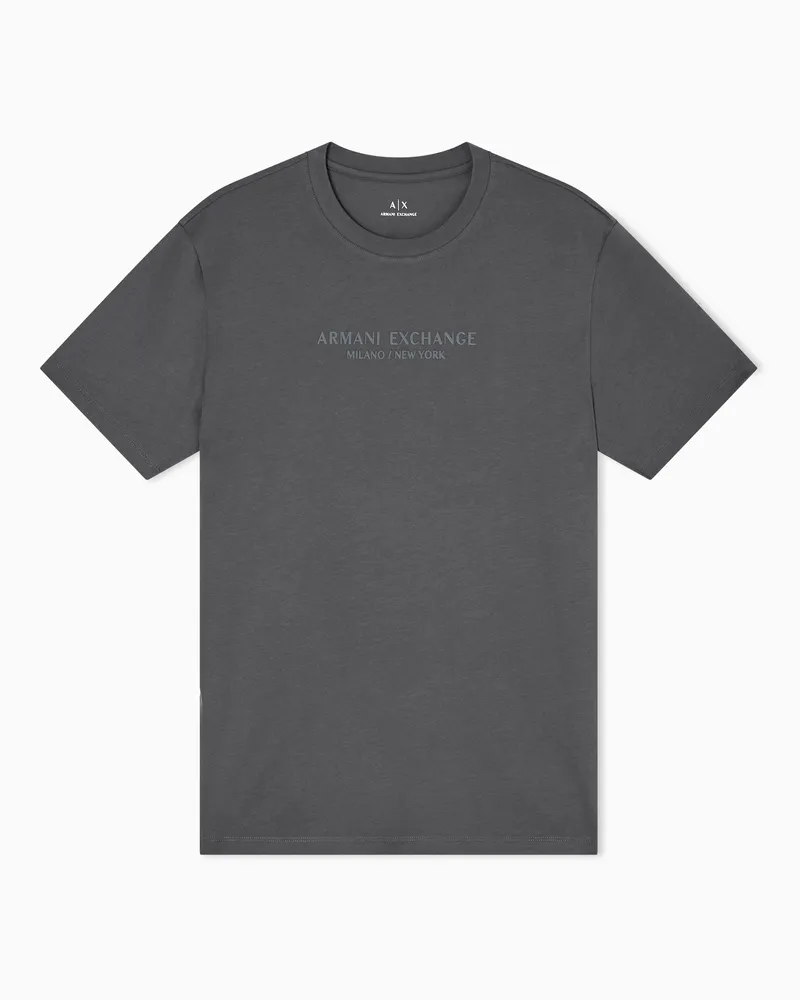 Armani Exchange T-Shirt mit normaler Passform und Logo Grün