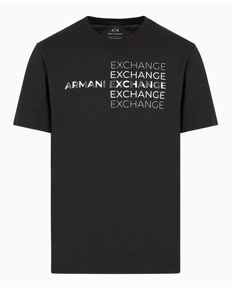 Armani Exchange Regular Fit T-shirts Schwarz