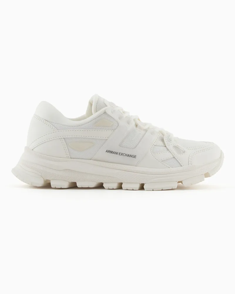 Armani Exchange Sneaker mit kontrastierenden Details Weiß