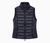 Ärmellose Stepp-Daunenjacke aus Nylon